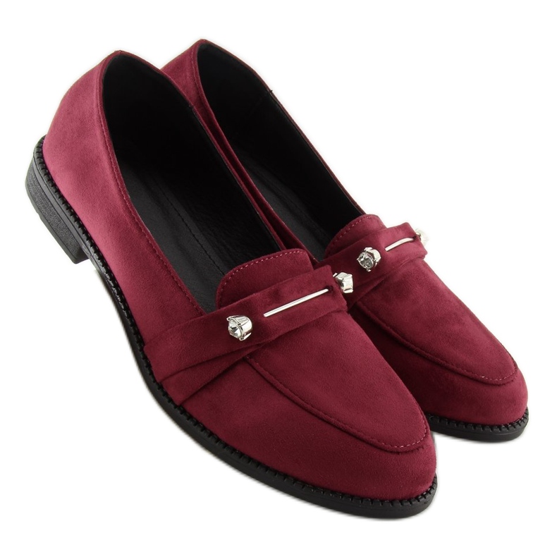 Burgunder-Loafer für Damen 3117 Rot 2