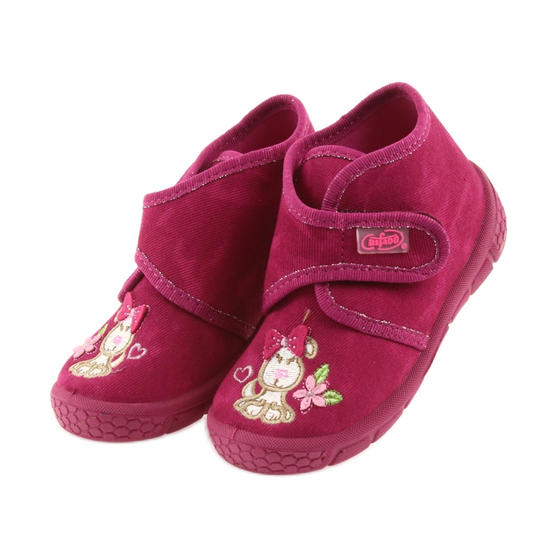Befado rosa Kinderschuhe Hausschuhe 529P026 4