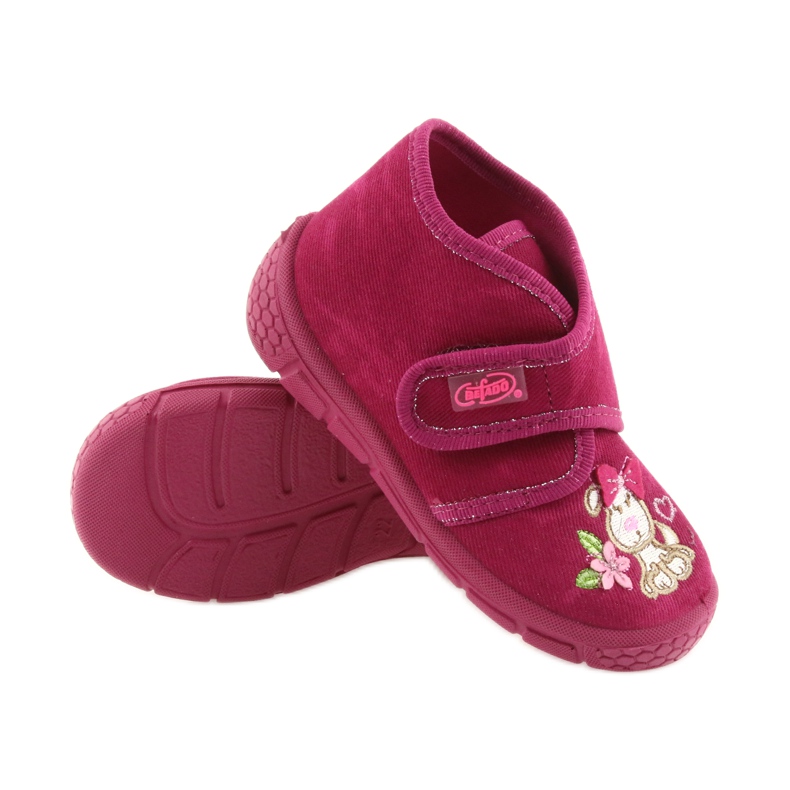 Befado rosa Kinderschuhe Hausschuhe 529P026 3