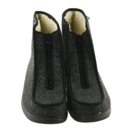 Befado Herrenschuhe PU warme Hausschuhe 996M004 grau 4