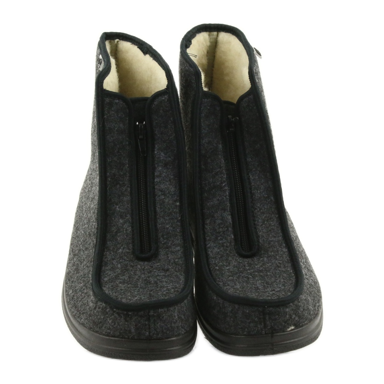 Befado Herrenschuhe PU warme Hausschuhe 996M004 grau 4