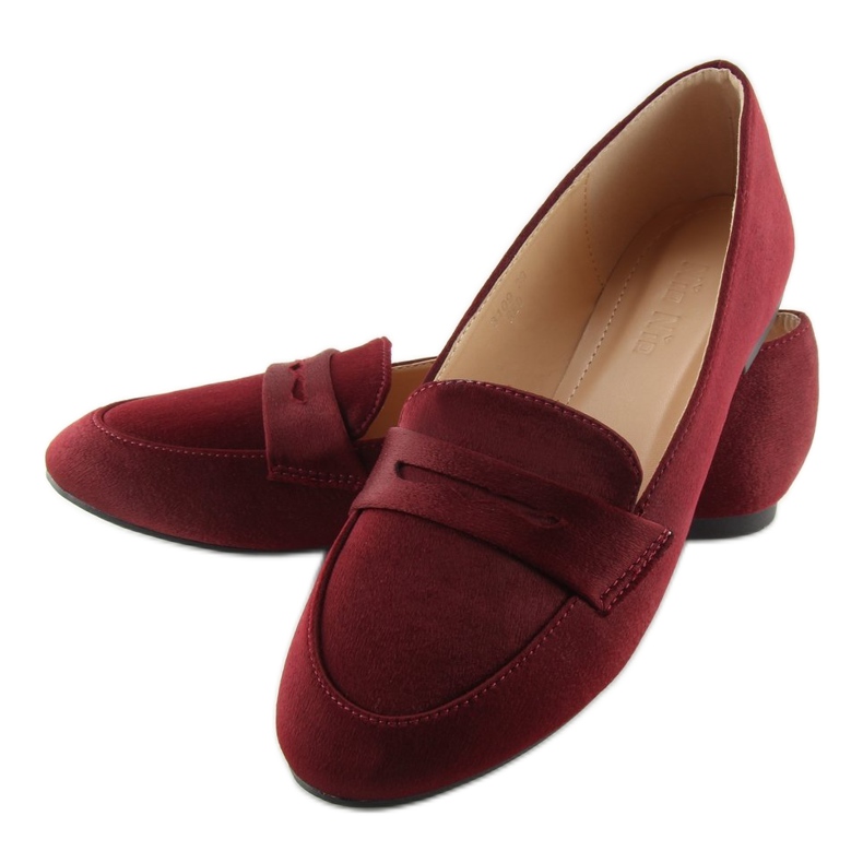 Burgunder-Loafer für Damen 3109 Rot 1