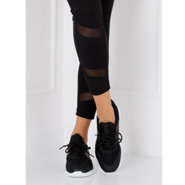 BY-069 Schwarze ultraleichte schwarze Sportschuhe 2