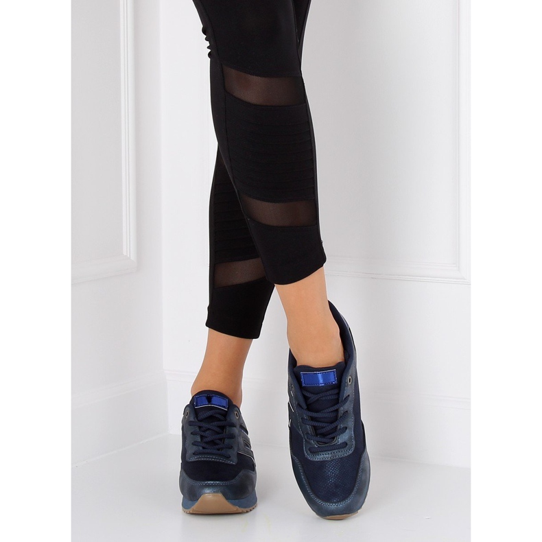 Blaue KB-091 Dunkelblaue Sportschuhe 1