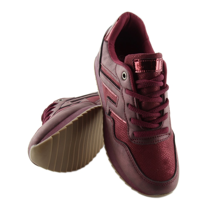 KB-091 Weinrote bordeauxrote Sportschuhe 1
