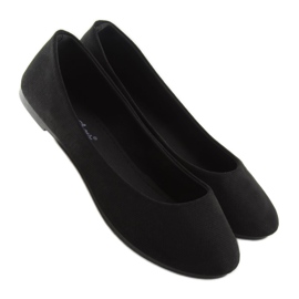 Schwarze Damen Ballerinas JX1018 Schwarz 1