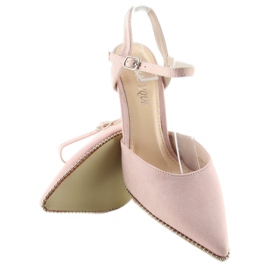 Rosa Sandalen auf einer Nadel J1126-1 Pink 2