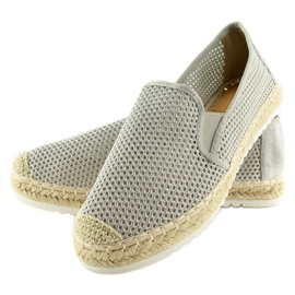 Graue Espadrilles für Damen 6602 Grau 2