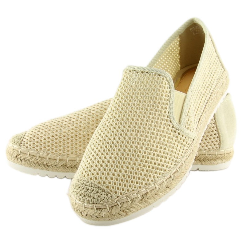 Beige Espadrilles für Damen 6602 Beige 1
