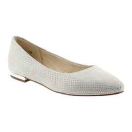 Caprice Ballerinas für Damen 22104 grau 1