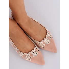Durchbrochene rosa Ballerinas LT99P Pink 1