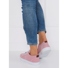 Rot gestreifte Turnschuhe JX70P Rot 2