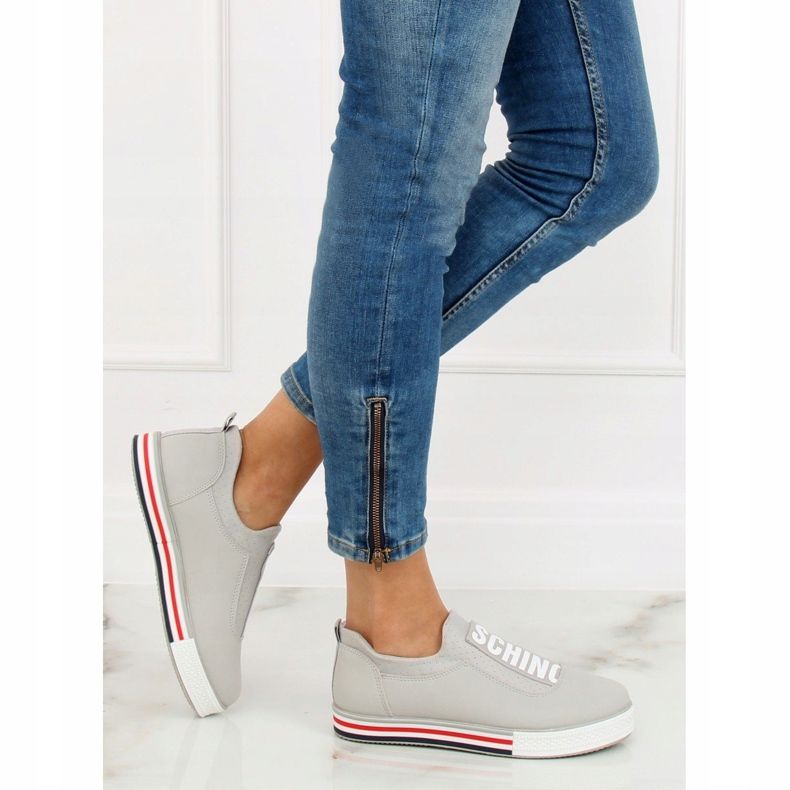 Graue graue Damen-Sneakers NB269P Grau 1