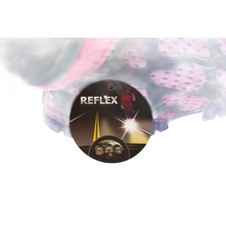 Demar Galoschen warme Sockenherzen rosa navy blau 7