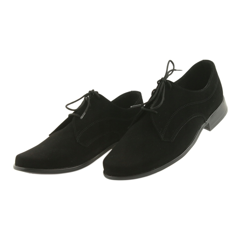 Miko Kinderschuhe, Wildleder, schwarze Kommunionschuhe 4