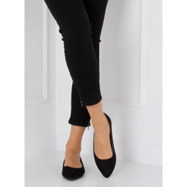 Ballerinas mandelschwarze Zehen WD39P Schwarz 2