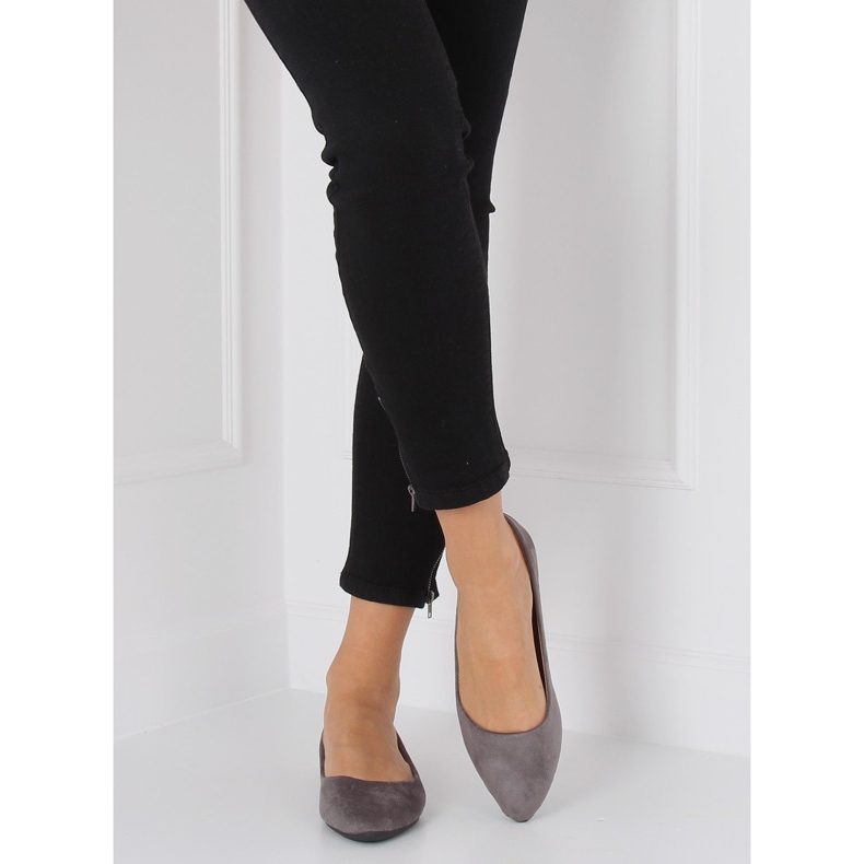 Ballerinas mandelgraue Nase WD39P Grau 2