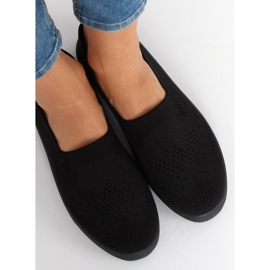 Schwarze durchbrochene Turnschuhe JX63P Schwarz 1