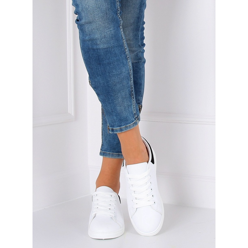 Schwarze und weiße Sneakers für Damen BL147P Black 2