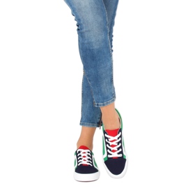 Mehrfarbige Damen-Sneaker BL156 Navy 1