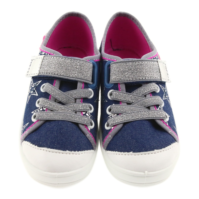 Befado Kinderschuhe Hausschuhe Turnschuhe 251X113 grau rosa marineblau 5