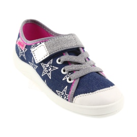 Befado Kinderschuhe Hausschuhe Turnschuhe 251X113 grau rosa marineblau 2