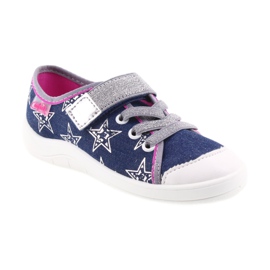 Befado Kinderschuhe Hausschuhe Turnschuhe 251X113 grau rosa navy blau 1
