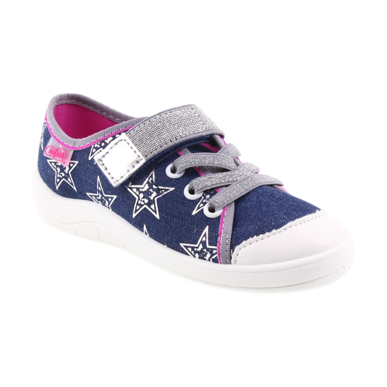 Befado Kinderschuhe Hausschuhe Turnschuhe 251X113 grau rosa navy blau 1