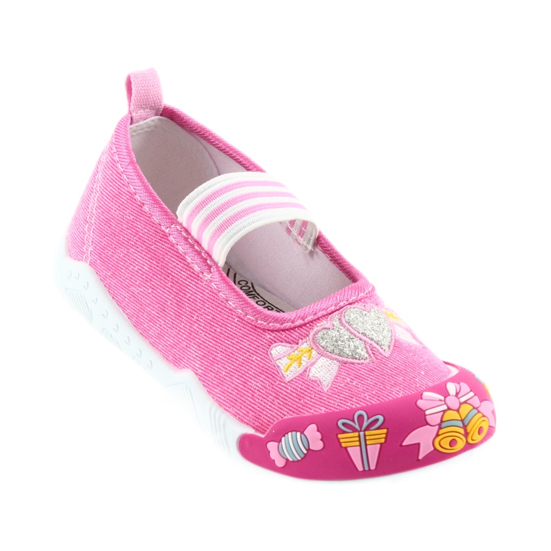 American Club rosa Kinder-Sneaker mit Gummizug 29/19 6