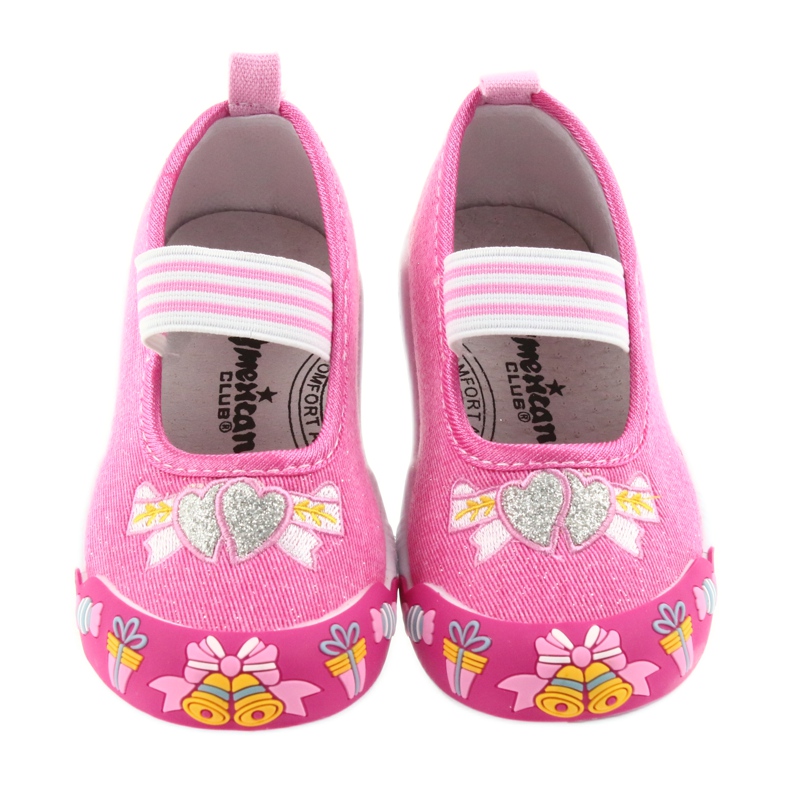 American Club rosa Kinder-Sneaker mit Gummizug 29/19 4