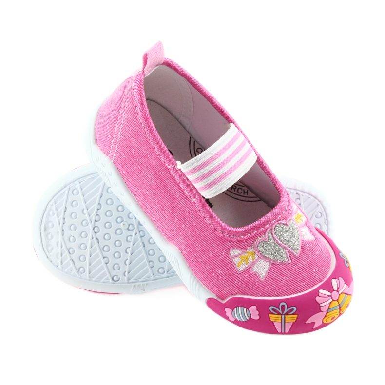 American Club rosa Kinder-Sneaker mit Gummizug 29/19 3