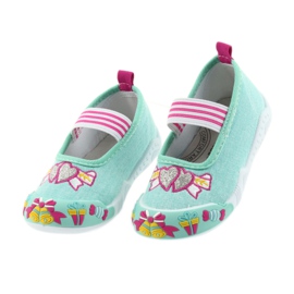 American Club grüne Kinder-Sneaker mit Gummizug 21/19 4