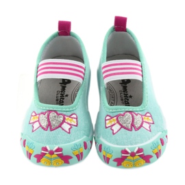 American Club grüne Kinder-Sneaker mit Gummizug 21/19 3