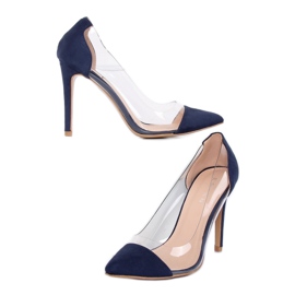 Marineblau transparente Pins 9003-56 Navy navy blau 1