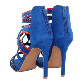 Blaue Gladiatorensandalen MT029 Blau 1