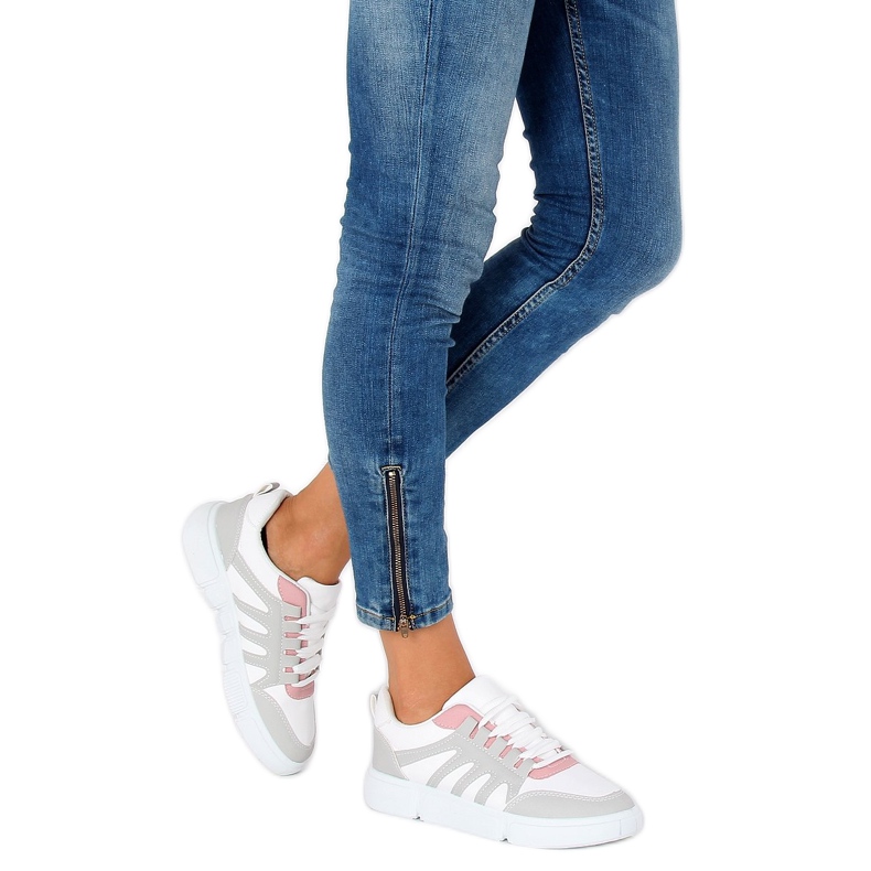 Weiß und grau BL150P Graue Sportschuhe 1