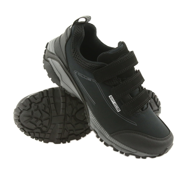 American Club ADI Damen Sportschuhe mit Klettverschluss American wasserdichte Softshell WT08 / 19 schwarz 3