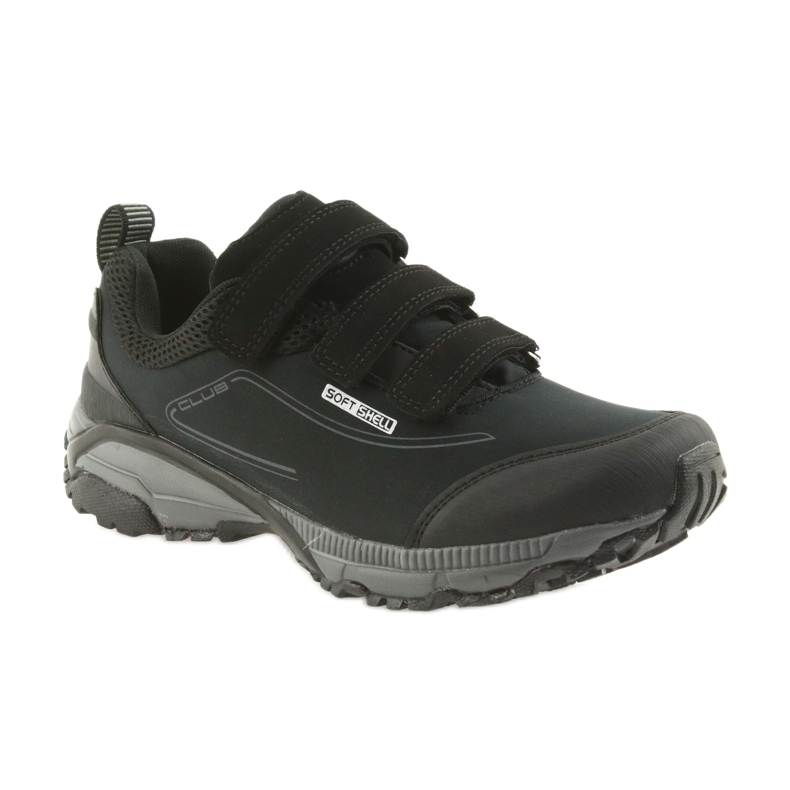 American Club ADI Damen Sportschuhe mit Klettverschluss American wasserdichte Softshell WT08 / 19 schwarz 1