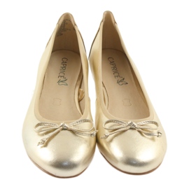 Caprice Ballerinas goldene Schuhe für Damen 22102 3