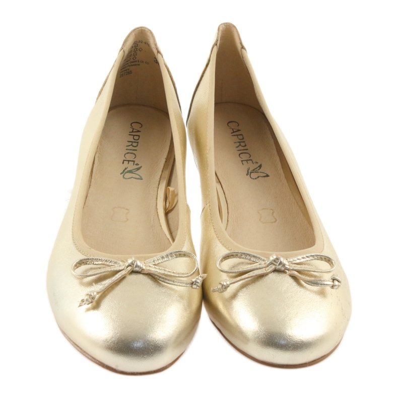 Caprice Ballerinas goldene Schuhe für Damen 22102 3