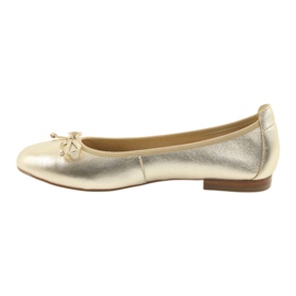Caprice Ballerinas goldene Schuhe für Damen 22102 2