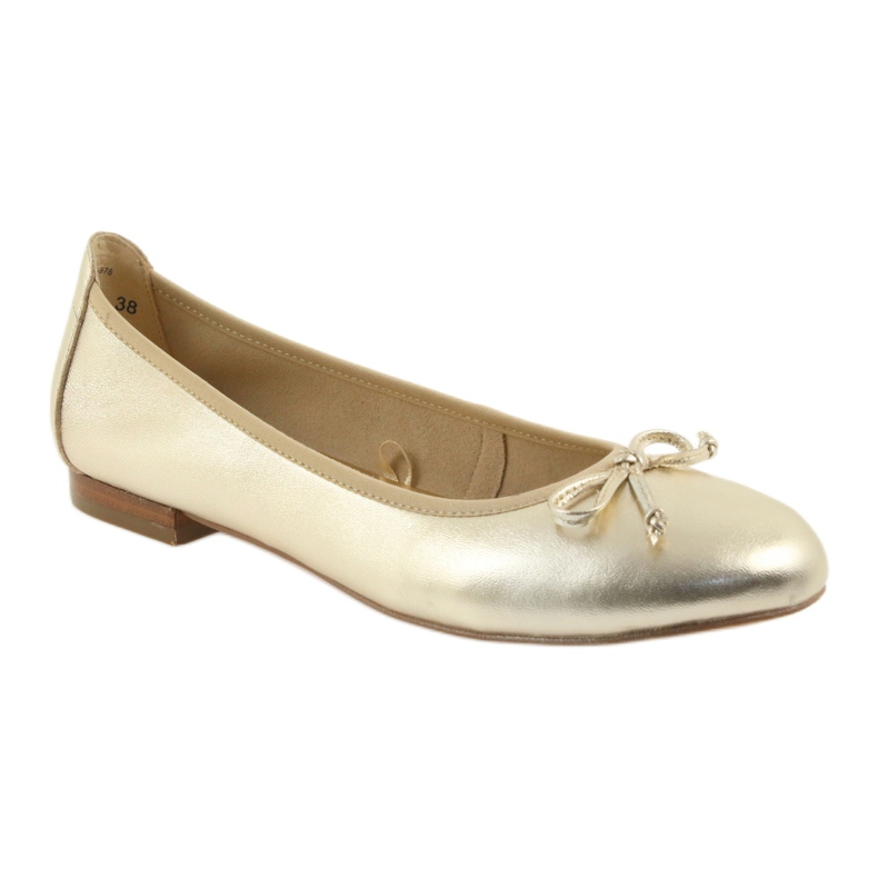 Caprice Ballerinas goldene Schuhe für Damen 22102 1