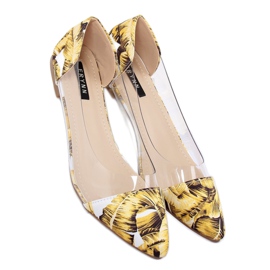 Gelbe transparente Ballerinas 333-60 Gelb 2