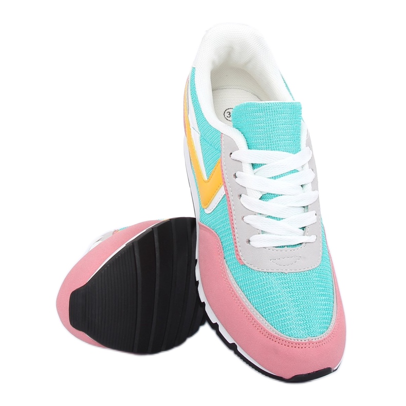 CB-02 Rosa und blaue Sportschuhe gelb 1