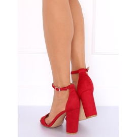 Sandalen am Pfosten rot Y2385-27 Rot 2