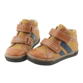 Booties Kinderschuhe Klettverschluss Ren But 3225 rot / granatrot braun 3