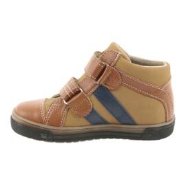 Booties Kinderschuhe Klettverschluss Ren But 3225 rot / granatrot braun 2
