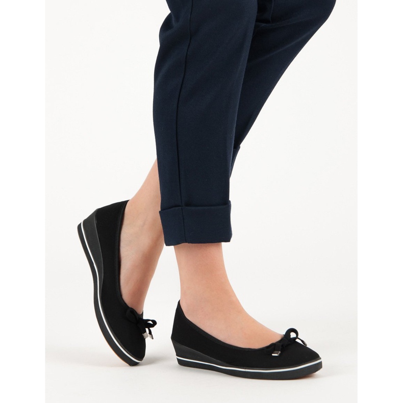 Keilballerina schwarz 2