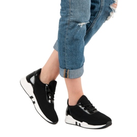 Modische Sportschuhe schwarz 2