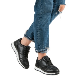 Sportschuhe mit Mesh schwarz 1